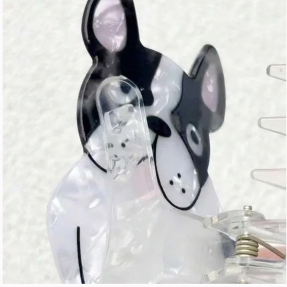 ⭐️❤️ FREE Dog Puppy Terrier Hair Chic Glam Trendy Modern Minimalist Claw Clip - Picture 2 of 4